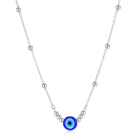 Ocelový náhrdelník s božím okem Witch SWH05 S Agapo