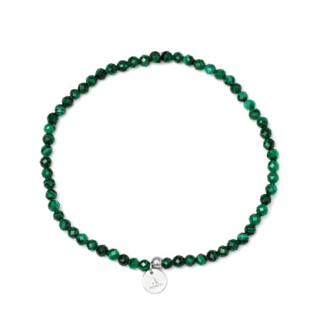 Korálkový minerální náramek s malachitem POL-B07/17G Agato