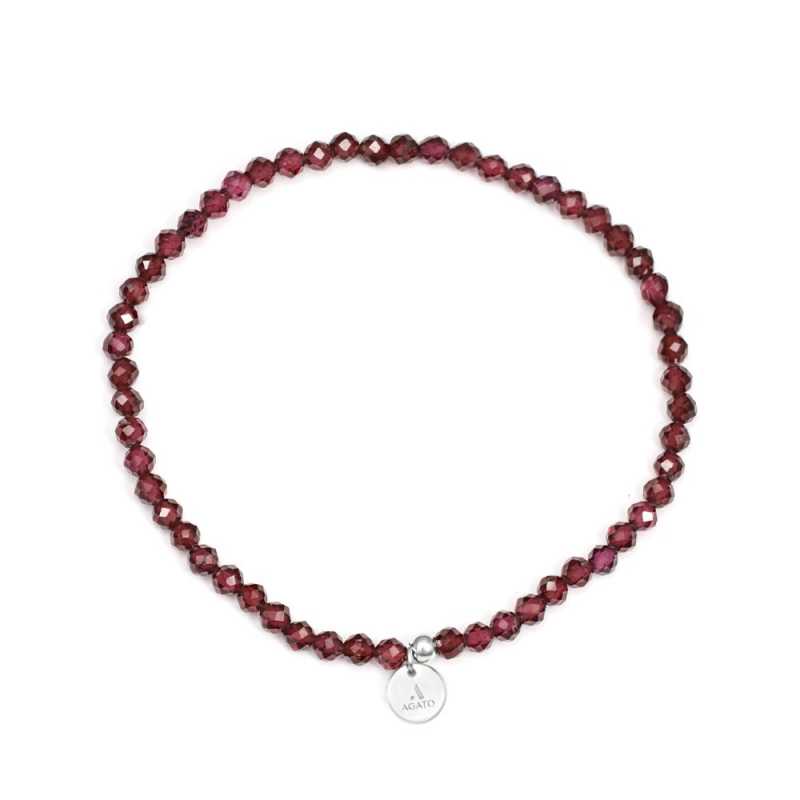 Slušivý korálkový náramek z granátu POL-B11/17G Agato