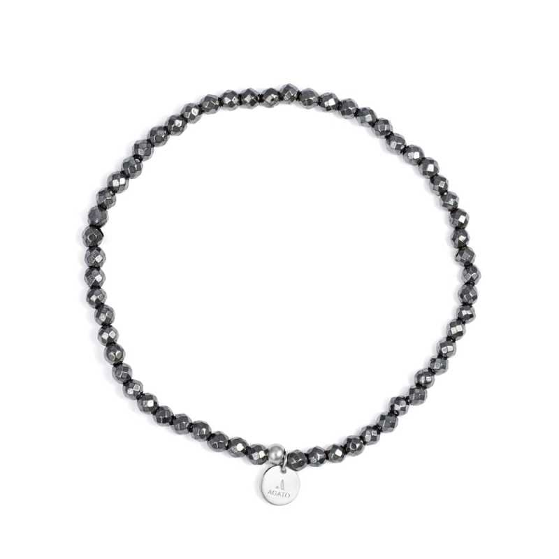 Minerální korálkový náramek s hematitem POL-B13/17G Agato