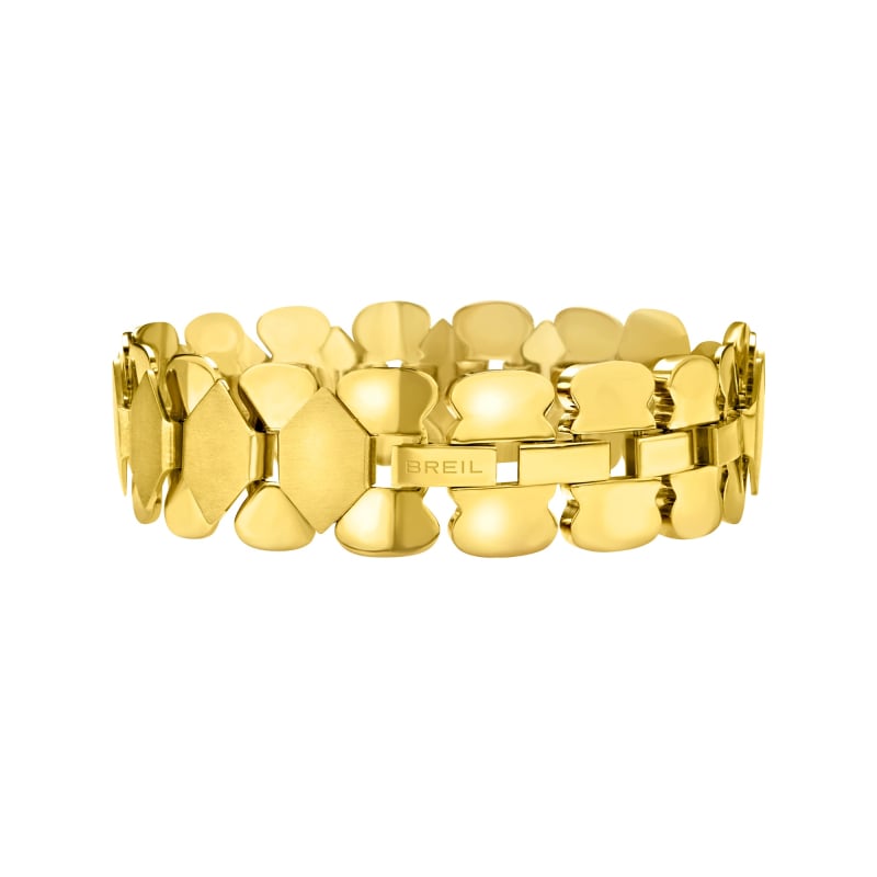 Moderní pozlacený náramek pro ženy Hexagonia TJ3634 Breil