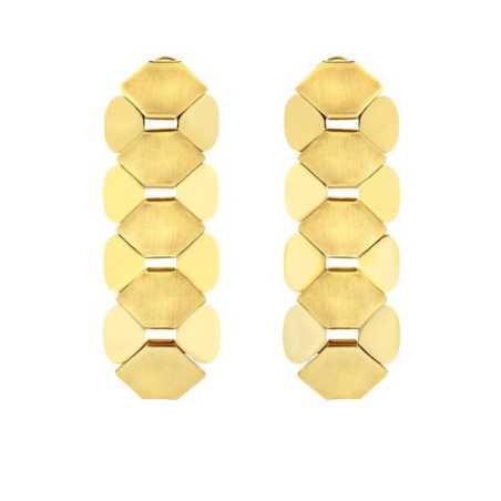 Extravagantní pozlacené náušnice Hexagonia TJ3636 Breil