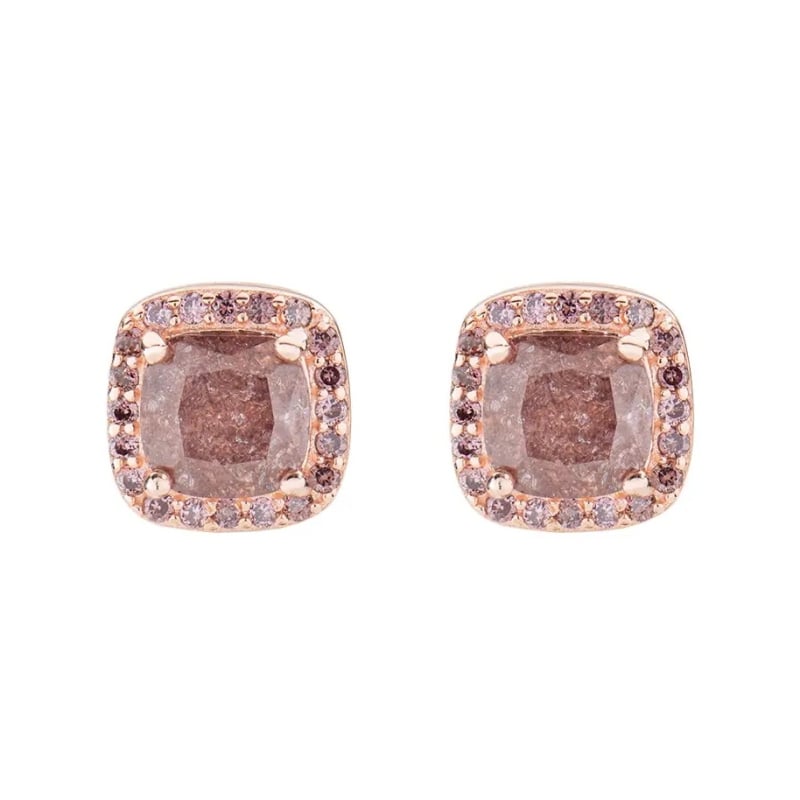 Okouzlující pozlacené náušnice se zirkony Lady ECRQRBRBRZ Amen