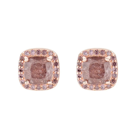 Okouzlující pozlacené náušnice se zirkony Lady ECRQRBRBRZ Amen