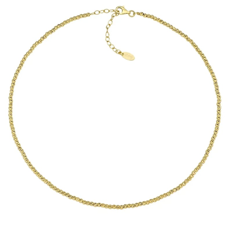 Pozlacený korálkový náhrdelník pro ženy Essential CLDI25G Amen