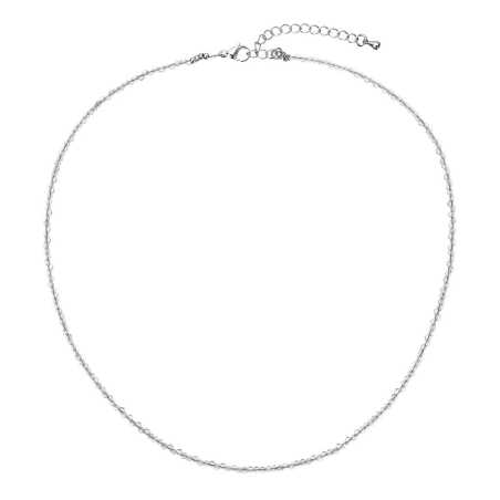 Korálkový náhrdelník z křemene 42012.3 Grey quartz Evolution Group