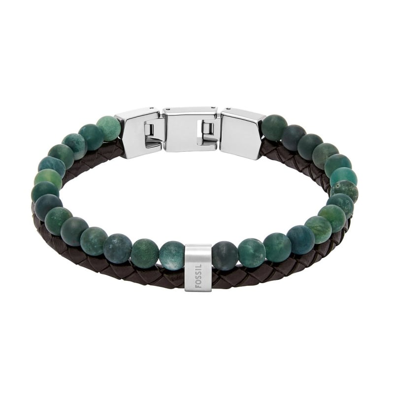 Moderní dvojitý náramek pro muže JF04854040 Fossil