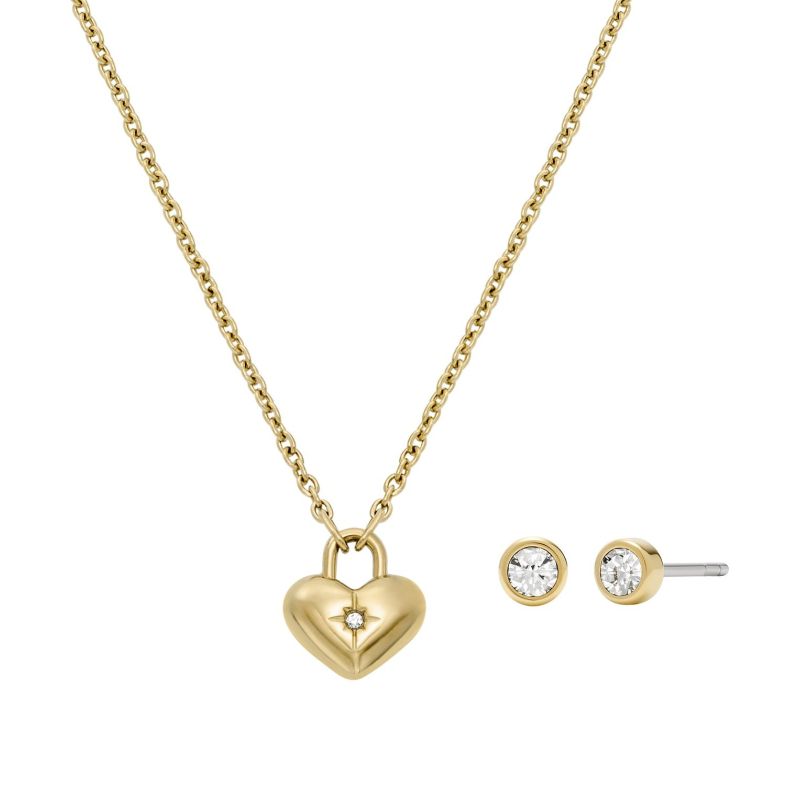 Půvabný set pozlacených šperků JF04881SET (náhrdelník, náušnice) Fossil Půvabný set pozlacených šperků JF04881SET (náhrdelník, náušnice) Fossil