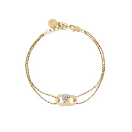 Pánský pozlacený náramek s krystaly EGS3175710 Emporio Armani