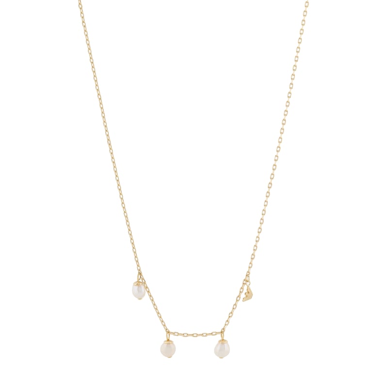 Módní pozlacený náhrdelník Station EGS3197710 Emporio Armani