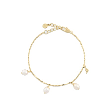 Módní pozlacený náramek s perličkami EGS3198710 Emporio Armani