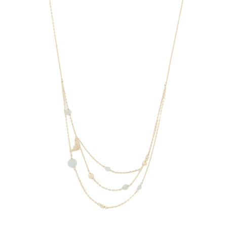 Jemný pozlacený náhrdelník s aventurinem EGS3225710 Emporio Armani