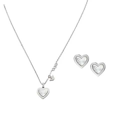 Originální perleťový set šperků EGS3228SET (náhrdelník, náušnice) Emporio Armani