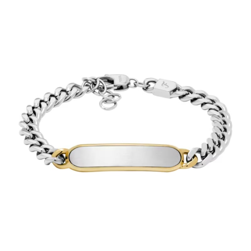 Elegantní ocelový bicolor náramek pro muže JF04851998 Fossil