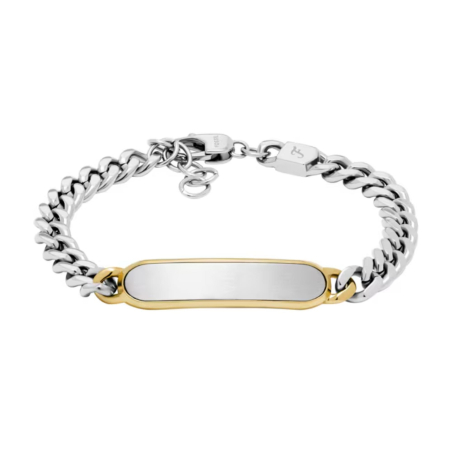 Elegantní ocelový bicolor náramek pro muže JF04851998 Fossil