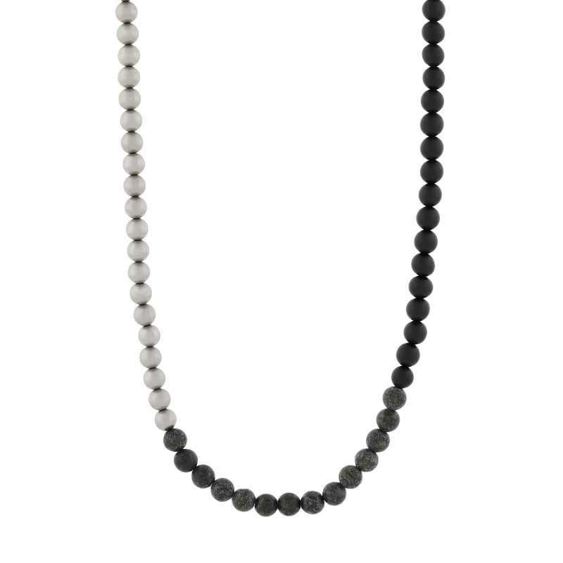 Módní pánský náhrdelník z korálků AXG0140040 Armani Exchange