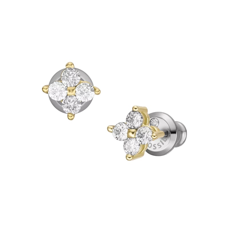 Jemné pozlacené náušnice pecky Hazel JOF00997710 Fossil