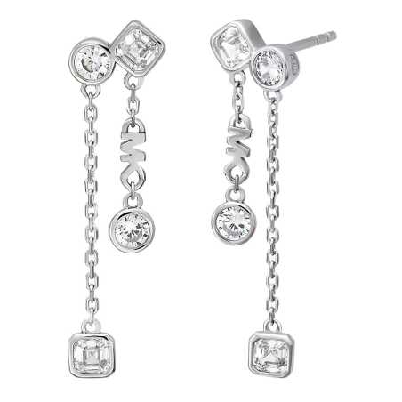 Luxusní stříbrné náušnice s krystaly Brilliance Kors MKC1773040 Michael Kors