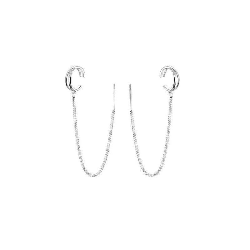 Řetízkové záušnice ze stříbra E0004290 Moiss Řetízkové záušnice ze stříbra E0004290 Moiss