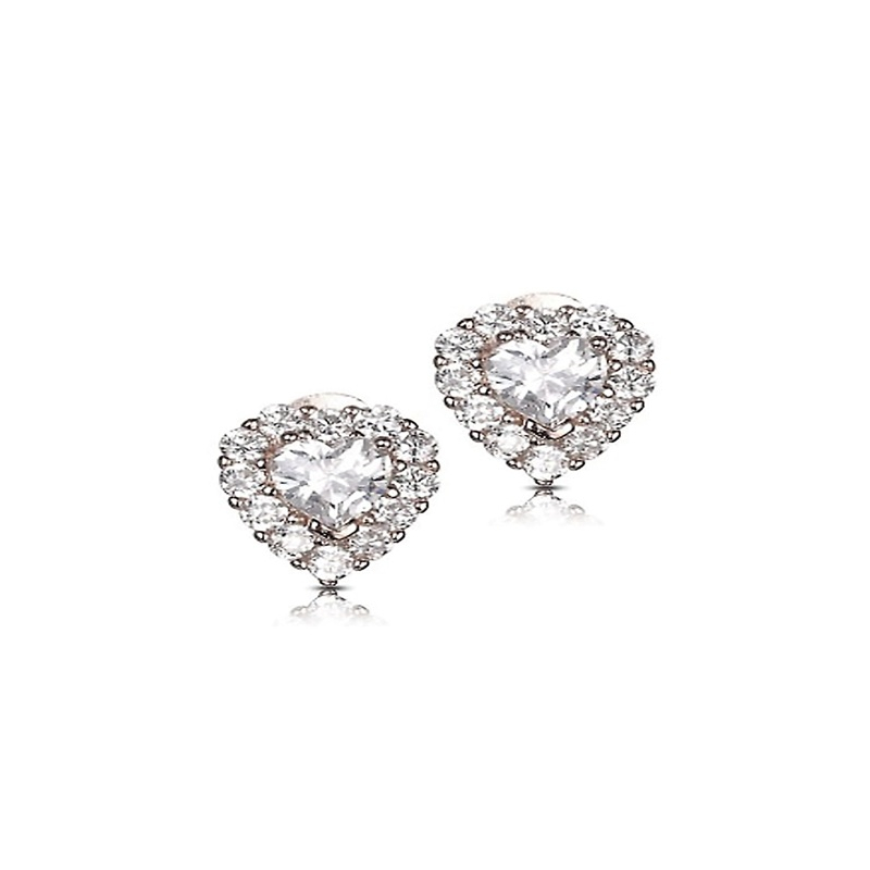 Stříbrné náušnice Třpytivé srdce E0003202 Moiss Stříbrné náušnice Třpytivé srdce E0003202 Moiss