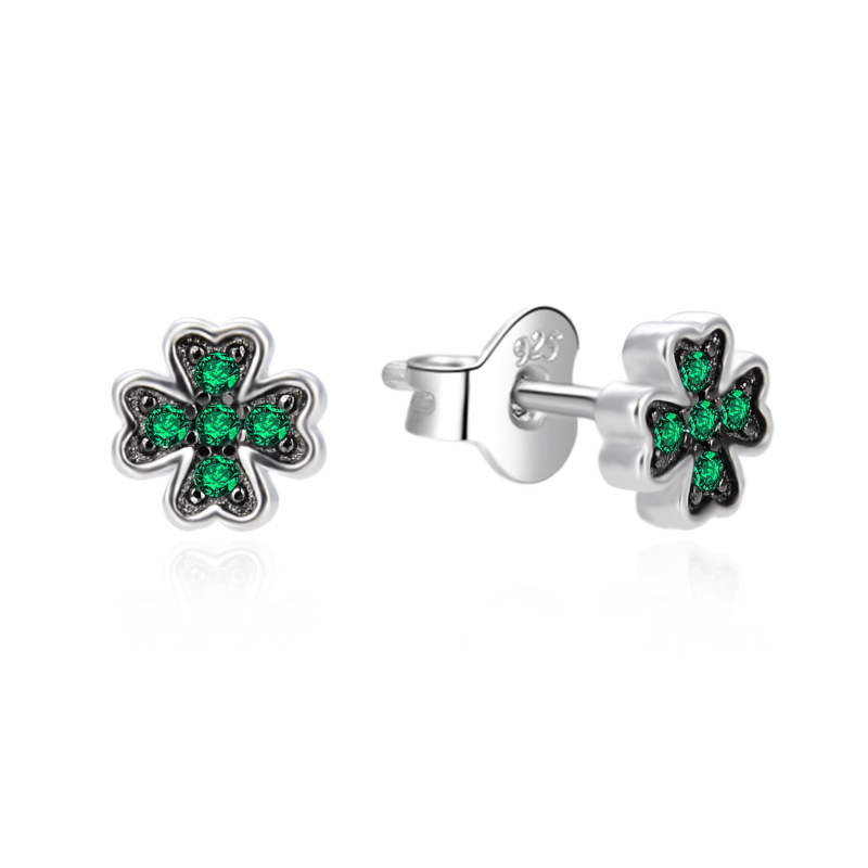 Malé stříbrné náušnice Čtyřlístky AGT-E209PGR Agato Malé stříbrné náušnice Čtyřlístky AGT-E209PGR Agato