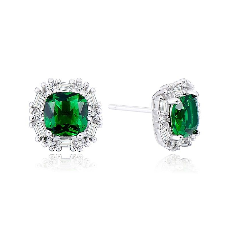 Elegantní stříbrné náušnice se zirkony E0002665 Moiss