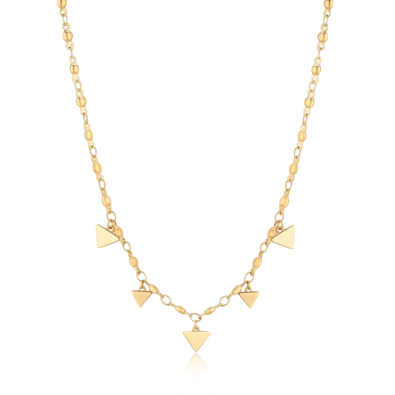 Pozlacený ocelový náhrdelník s přívěsky Elysium SUM04 S Agapo