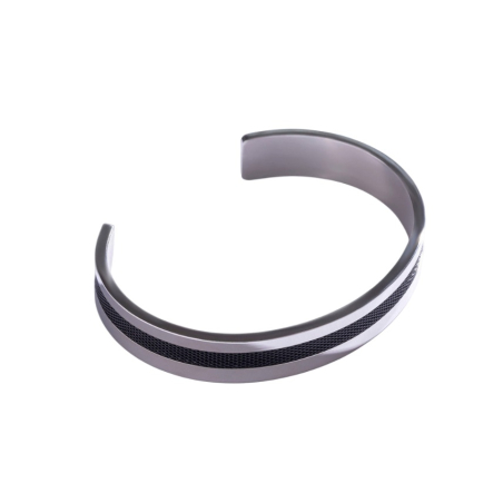 Pánský otevřený náramek z oceli MCGB5003SB Marc Malone