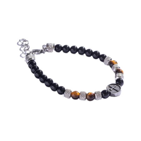 Korálkový náramek s tygřím okem MCGB5018 Marc Malone