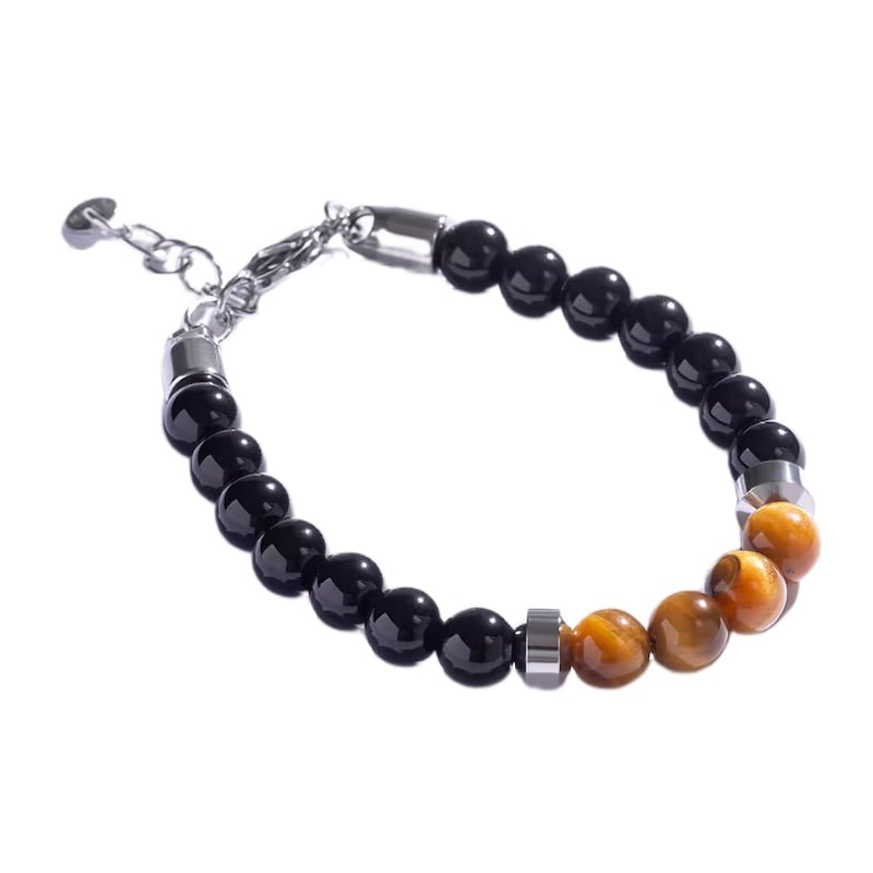 Stylový korálkový náramek s tygřím okem MCGB5021 Marc Malone Stylový korálkový náramek s tygřím okem MCGB5021 Marc Malone