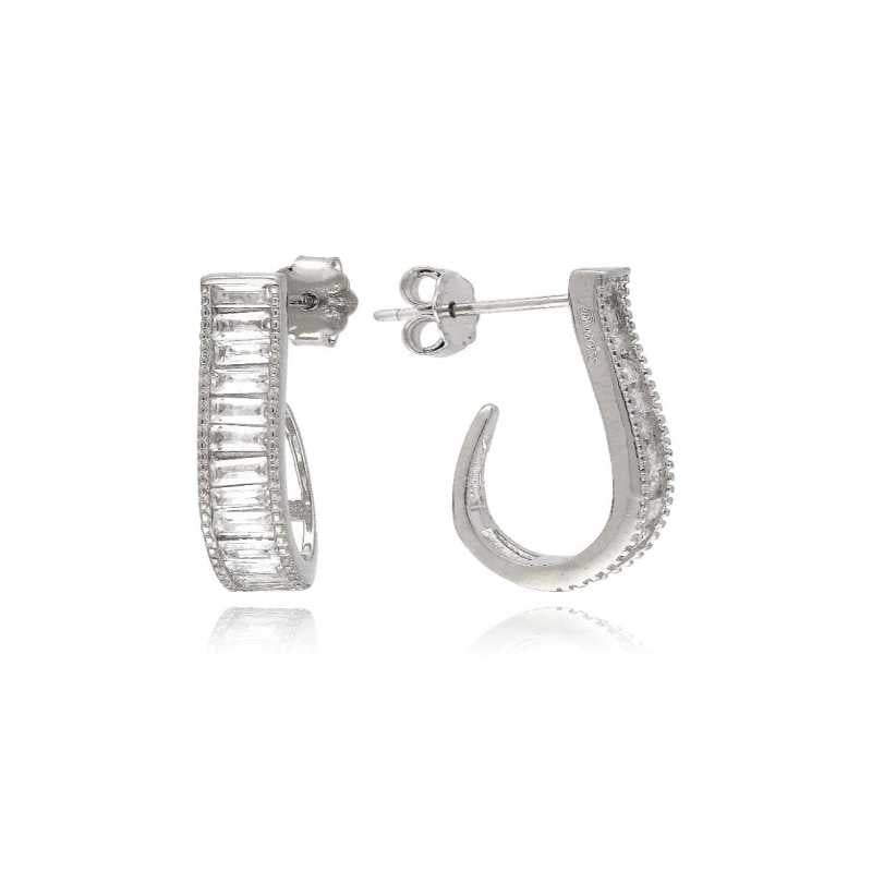 Slušivé visací náušnice ze stříbra E0002592 Moiss