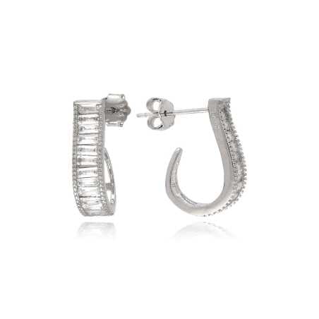 Slušivé visací náušnice ze stříbra E0002592 Moiss