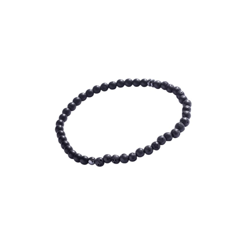 Pánský korálkový náramek s lávovým kamenem MCGB5109 Marc Malone Pánský korálkový náramek s lávovým kamenem MCGB5109 Marc Malone