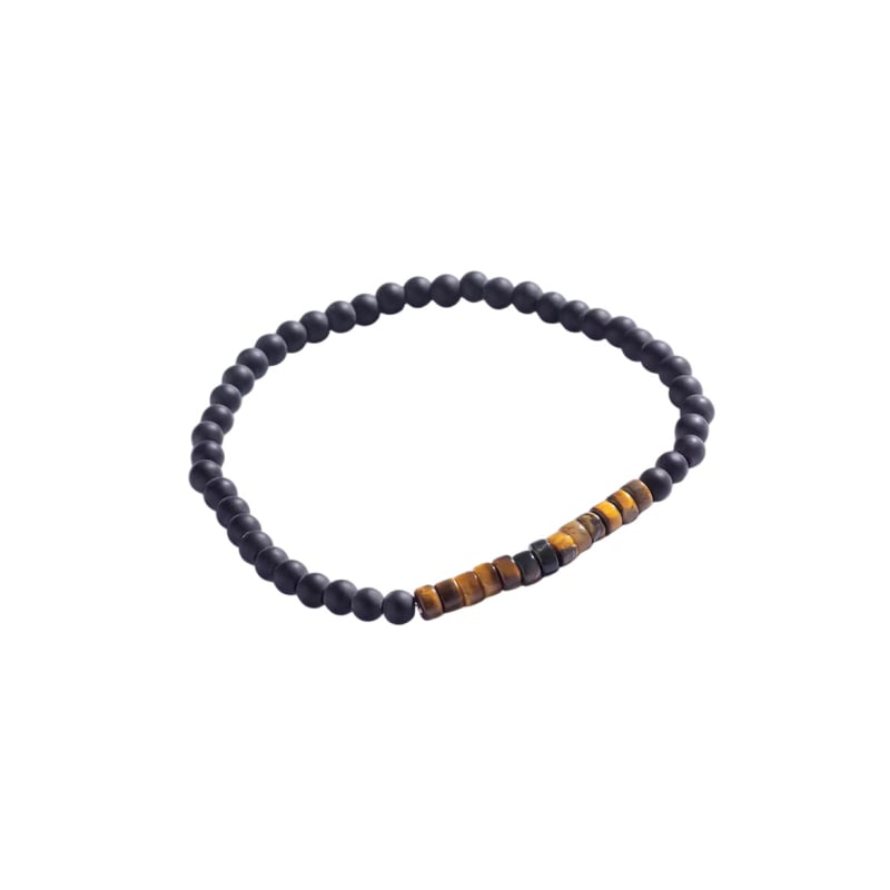 Korálkový náramek s tygřím okem pro muže MCGB5103 Marc Malone Korálkový náramek s tygřím okem pro muže MCGB5103 Marc Malone