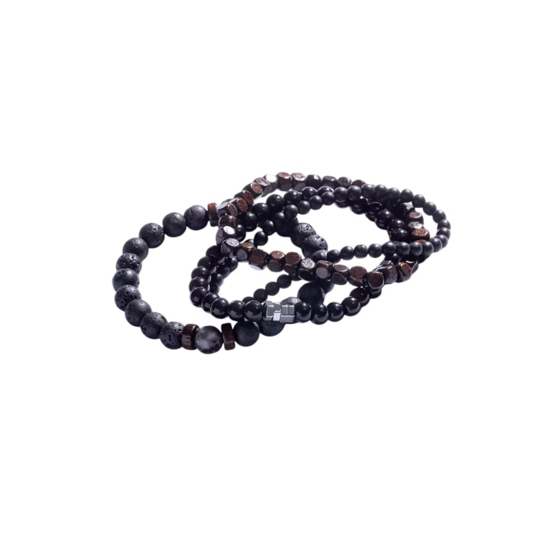 Sada korálkových náramků s minerálními kameny MCGB5091 Marc Malone