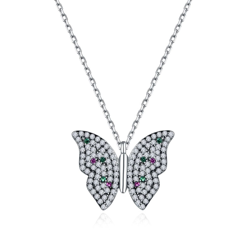 Stříbrný dámský náhrdelník Motýl N0000528 Moiss