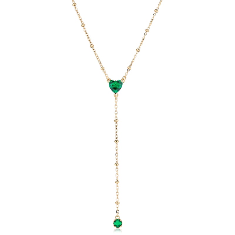 Elegantní pozlacený náhrdelník s kubickými zirkony Dazzly SDZ135 S Agapo