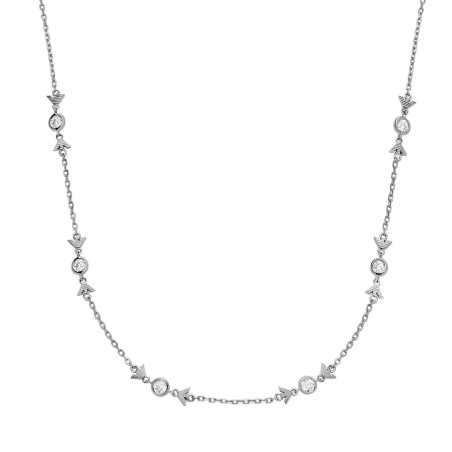Fashion stříbrný náhrdelník se zirkony EG3615040 Emporio Armani