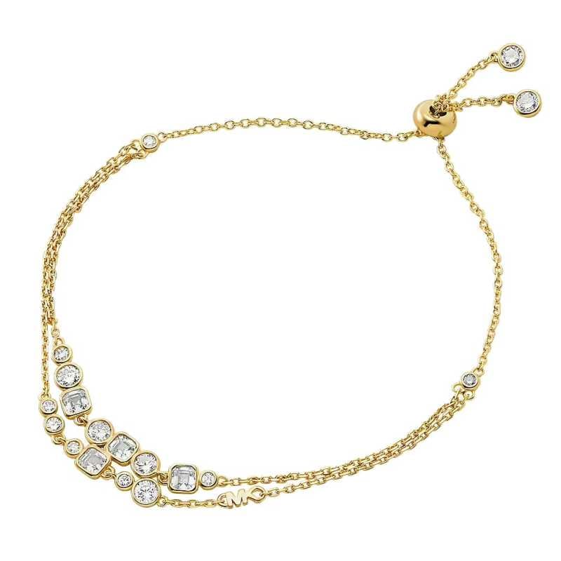 Pozlacený náramek ze stříbra s kubickou zirkonií Premium MKC1770710 Michael Kors Pozlacený náramek ze stříbra s kubickou zirkonií Premium MKC1770710 Michael Kors