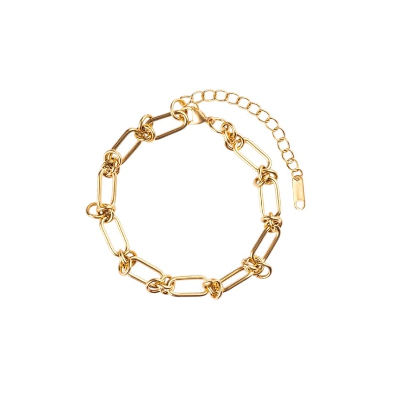 Dámský pozlacený řetízkový náramek MCB250189G Marc Malone