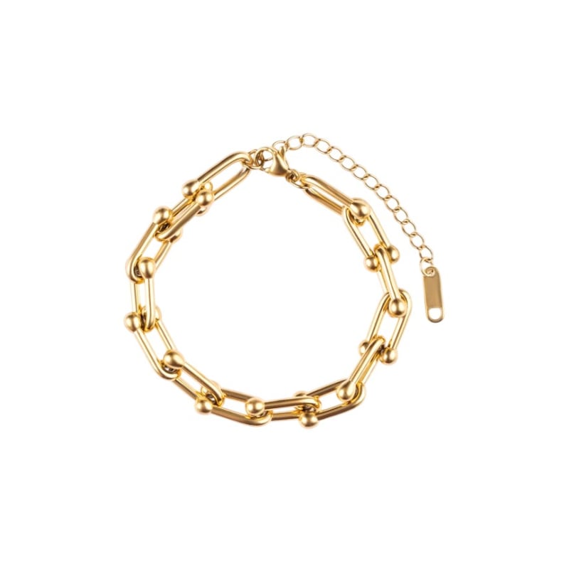 Designový pozlacený náramek z oceli MCB250175G Marc Malone Designový pozlacený náramek z oceli MCB250175G Marc Malone