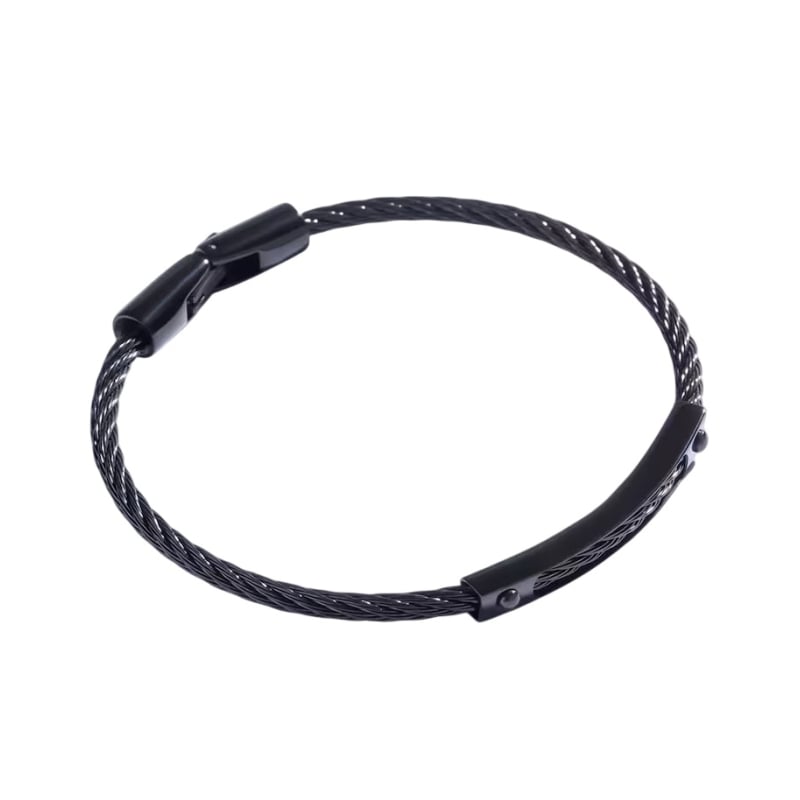 Černý pánský náramek z oceli MCGB5002B Marc Malone Černý pánský náramek z oceli MCGB5002B Marc Malone