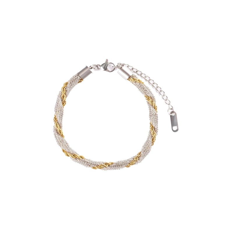 Bicolor řetízkový náramek MCB250246SG Marc Malone