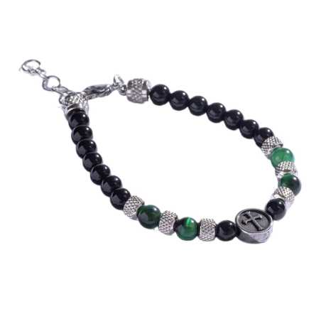 Korálkový náramek se zeleným křemenem MCGB5017 Marc Malone