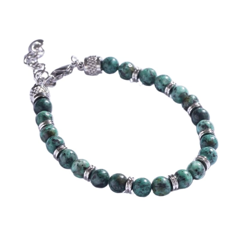 Pánský korálkový náramek s africkým jaspisem MCGB5015 Marc Malone Pánský korálkový náramek s africkým jaspisem MCGB5015 Marc Malone