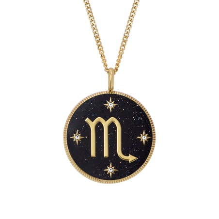 Pozlacený náhrdelník znamení Štír Written in the Stars JF04845710 Fossil