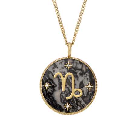 Pozlacený náhrdelník znamení Kozoroh Written in the Stars JF04847710 Fossil