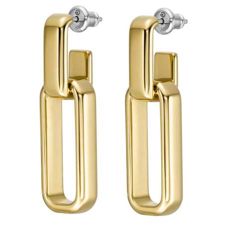 Výrazné pozlacené náušnice 2v1 Archival Core JOF00975710 Fossil