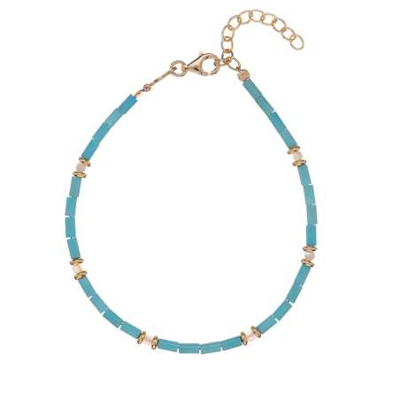 Korálkový náramek z tyrkysu a něžné perleti AL4990.01.000 Alisia