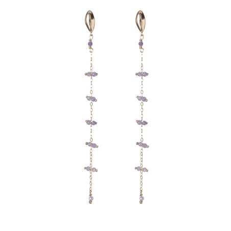 Dlouhé pozlacené náušnice s perletí AL4799.01.061 Alisia